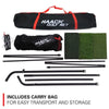 Rukket Haack Pro Golf Net with Tri Turf Mat